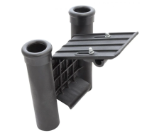 Держатель двойной для спиннинга с креплением на лик-трос в лодку ПВХ