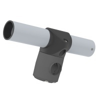 Держатель спиннинга сквозной на леер, алюминий