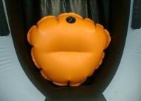 Надувной носовой пуфик в лодку пельмень (Оранжевый)