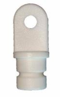 Наконечник стойки. Диам. 22 мм. (пласт, бел)