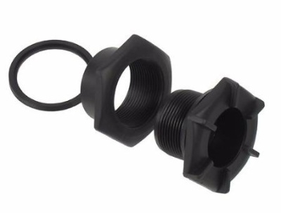 Клапан сливной транцевый (Черный) купить по выгодной цене 650 руб. в магазине RiverMart.ru