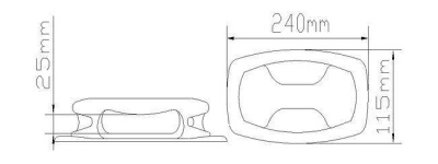 Ручка транспортировочная 240х115 (Черная) купить по выгодной цене 350 руб. в магазине RiverMart.ru
