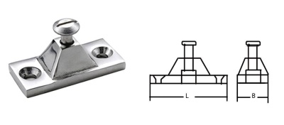 Кронштейн рамы тента бортовой, сталь хромированная купить по выгодной цене 458 руб. в магазине RiverMart.ru
