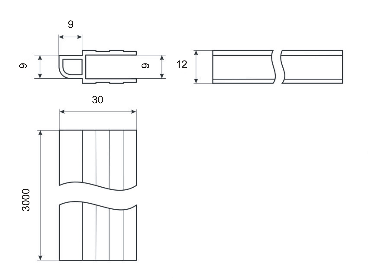 Профиль замка для пайола Папа 9 мм нарезка по 5см купить по выгодной цене 32 руб. в магазине RiverMart.ru