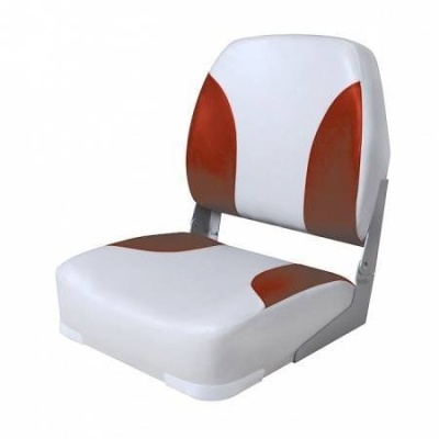 Сиденье мягкое складное (Серо-Красное) | RiverMart.ru
