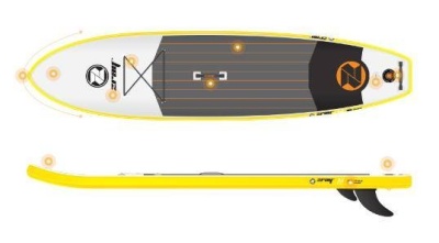 Надувная доска для sup-бординга ZRAY SUP BOARD model X1 | RiverMart.ru
