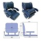 Сиденье мягкое 546х457 мм TWIN 46 FLIP-UP | RiverMart.ru
