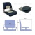 Сиденье мягкое складное Skipper (Сине-Серое) | RiverMart.ru
