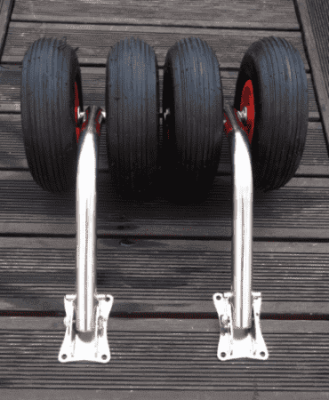 Транцевые колеса усиленные для лодок с дном низкого давления | RiverMart.ru
