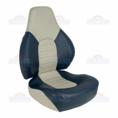 Сиденье мягкое складное Fish Pro (Сине-Серое) | RiverMart.ru
