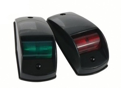 Комплект бортовых огней, чёрные (светодиоды) | RiverMart.ru
