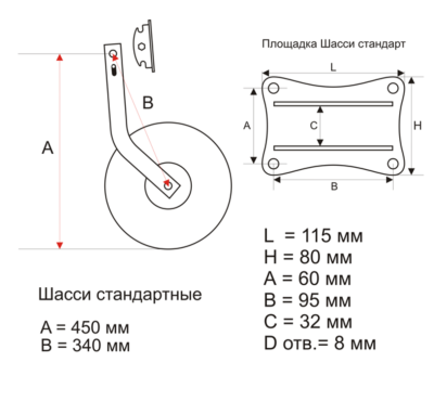 Перекидные транцевые колеса купить по выгодной цене 5 350 руб. в магазине RiverMart.ru