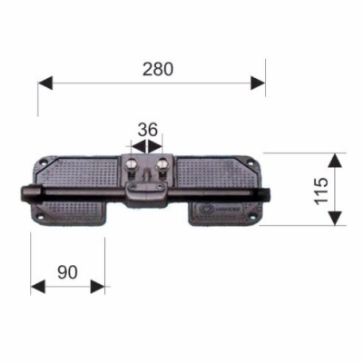 Алюминевая транцевая опора рулевого троса 280х115мм купить по выгодной цене 7 329 руб. в магазине RiverMart.ru