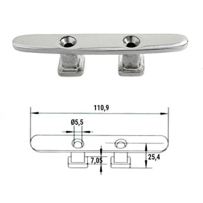 Утка швартовая 4-5/16" прод.креп | RiverMart.ru
