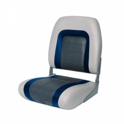 Сиденье мягкое Special High Back Seat, серо-синее | RiverMart.ru
