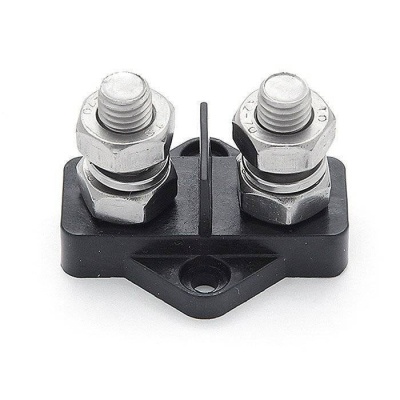 Клемма-штифт двойной 10 мм серая (Уц) | RiverMart.ru
